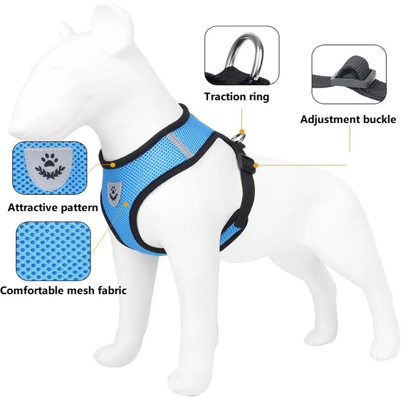 PAWS AND CARE PET SECURE AND COMFORTABLE HARNESS
